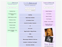 Tablet Screenshot of fertilityzone.co.uk